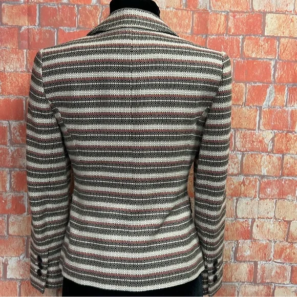 LOFT‎ Striped Cotton Blazer - Picture 5 of 8